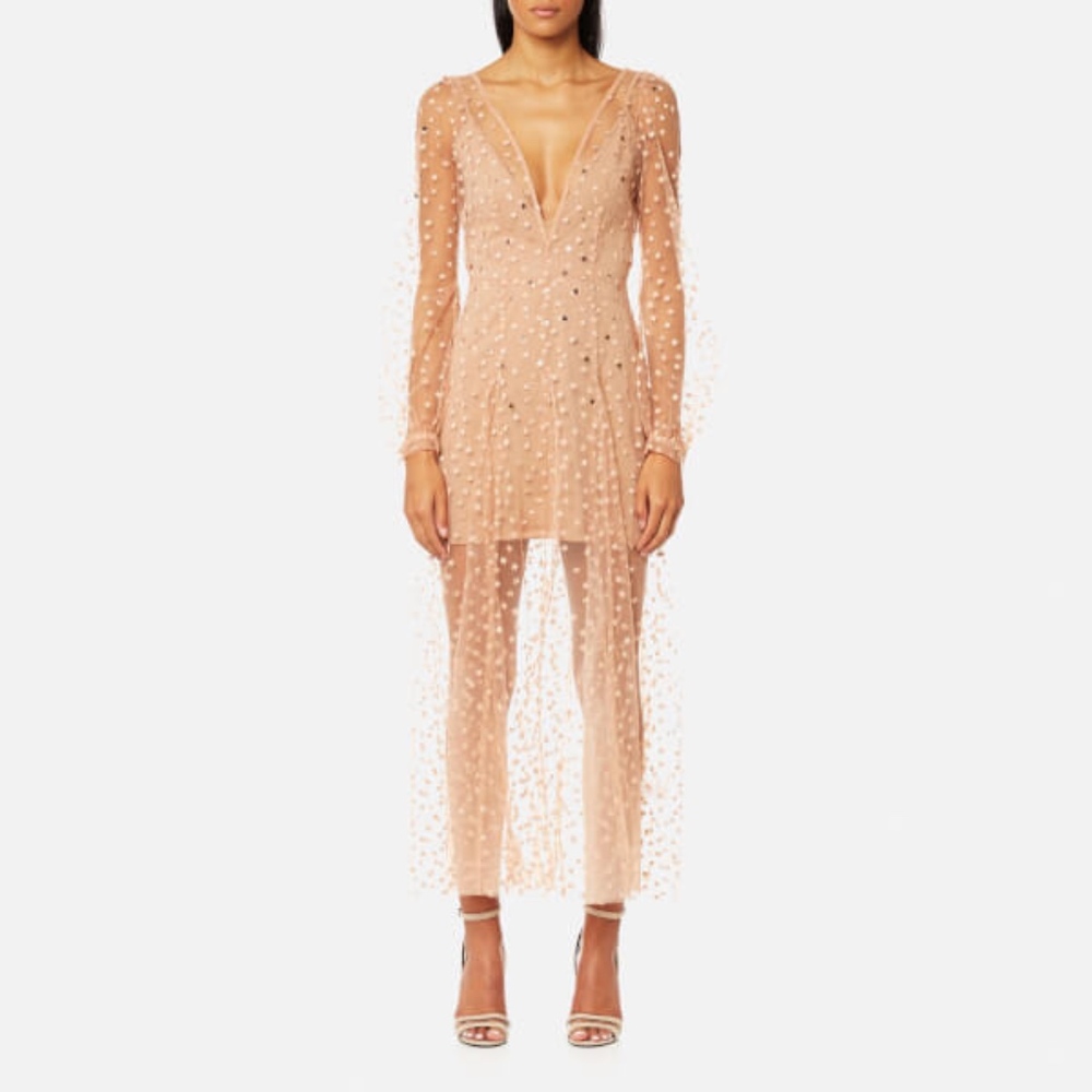 For Love & Lemons All That Glitters Maxi Dress